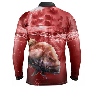 Camisetas de Pesca para Hombre con Protección Solar UPF 50+, de Spandex/Poliéster, con Estampado Digital Personalizado, Nuevo Estilo, Gran Venta, Última Moda - Product Image 3