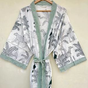 ชุดกิโมโนผ้าฝ้ายแท้สำหรับผู้หญิง, ชุดกิโมโนผ้าฝ้ายญี่ปุ่นชุดกิโมโน - Product Image 1