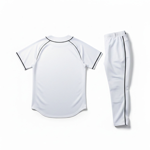 ชุดเบสบอลทีมแบบกำหนดเองได้ พร้อมชื่อและหมายเลขผู้เล่น  ชุดกีฬานุ่มสบายระดับมืออาชีพจากผู้ผลิต - Product Image 4