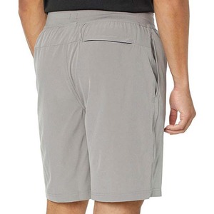 Shorts Bermuda gris pour homme, taille mi-haute, couleur unie, avec poches, taille élastique, séchage rapide, tenue décontractée - Product Image 6