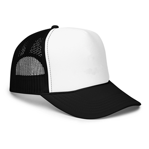 Unisex Black White Mesh Trucker <b>Cap</b> 6-Panel Adjustable Casual <b>Hat</b> Solid Color Baseball <b>Cap</b> for Adults Four Seasons Wear - Product Image 1