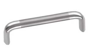 Poignée de porte moderne en acier inoxydable satiné, antirouille, avec plaque de base, robuste, pour porte intérieure en bois, quincaillerie de serrure. - Product Image 3
