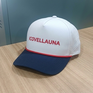 Gorra de Golf de Marca Privada de 5 Paneles con Paneles Perforados con Corte Láser y Logotipo Bordado OEM ODM MOQ Bajo Ajustable Personalizable - Product Image 3