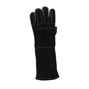 Custom 14 Inch Split Cowhide Leather Welding Gloves with Cotton Liner Heat Resistant Flame Resistant Safety PPE Work Gloves - Product Image 2