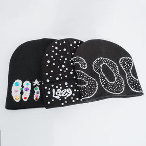 Custom Logo Y2K Mea Culpa Mohair Beanie Fuzzy Jacquard All Over Print Streetwear <b>Winter</b> Knit <b>Hat</b> for <b>Men</b> Women - Product Image 3
