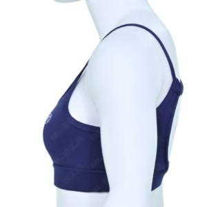 XW-Q070 Soutien-gorge de sport à fort impact avec logo personnalisé pour femme, haut court de sport sans dos, rembourré, pour la gym, le fitness et la course à pied - Product Image 5