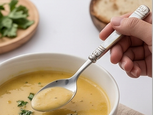 Ensemble de couverts classiques en acier inoxydable avec manches en nacre, finition miroir, cuillère à dîner à long manche, pour mariage - Product Image 3