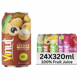 Banana Tropical Juice Drink 330ml Aluminum Can Fresh-Squeezed Natural No Added Sugar Fruit <b>Beverage</b> for Private Label OEM ODM - Product Image 1