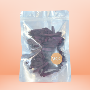 Chips de patate douce violette séchées VF de qualité supérieure 100% naturelles |   Collation saine croustillante frite sous vide sans sucre ajouté en vrac OEM - Product Image 1