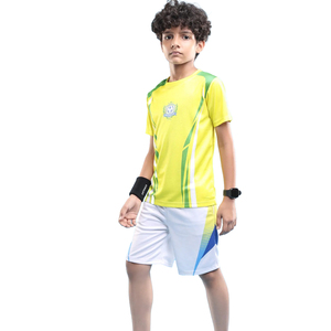 Conjunto de Camiseta y Pantalones Cortos de Fútbol para Niños, Uniforme Deportivo Personalizado Sublimado para Equipos de Fútbol Infantiles - Product Image 1