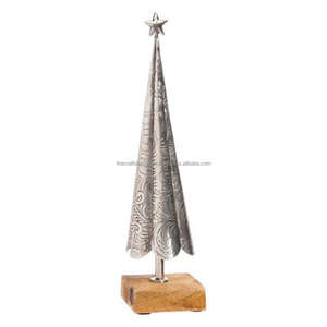 Arbre de Noël décoratif avec étoile sur le dessus Objet de vacances Showpiece Modèle Arbre de Noël Objet Vaisselle Accent Prix bon marché - Product Image 3