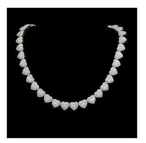 สร้อยคอเพชรโมอิสซาไนต์ทรงเอเมอรัลด์ ประดับเพชรเต็มเส้น สไตล์ฮิปฮอป เครื่องประดับแฟชั่นทันสมัยสำหรับทุกเพศ - Product Image 6