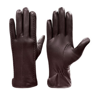 Proveedor al por Mayor de Guantes de Piel de Cabra Genuina, Cálidos, Unisex, Clásicos, Forrados de Lana, Transpirables, de Secado Rápido, para Todas las Temporadas - Product Image 5