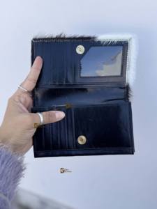 Pochette de créateur en cuir de vachette pochette portefeuille sac à main noir à la mode Offre Spéciale cadeau pour femme - Product Image 5