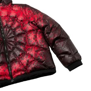 Veste d'hiver matelassée pour homme à col montant en toile à motif géométrique de haute qualité avec logo personnalisé OEM - Product Image 4