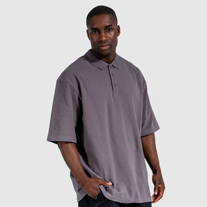 Polo de Golf Personalizado de Nuevo Diseño, Tejido de Alto Rendimiento, Estilo Casual Elegante, Talla Grande, para Hombre, en Poliéster/Algodón Pesado - Product Image 3