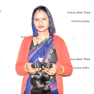 Extensions de cheveux humains indiens non traités, ondulés, couleur naturelle, vierges, sans traitement chimique, double trame, extensions vietnamiennes - Product Image 2