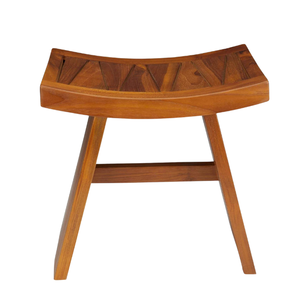 Modern Teak Shower Bench Wooden <b>Bath</b> Chair Waterproof Spa Stool with <b>Storage</b> Shelf for Indoor Bathroom Furniture - Product Image 2