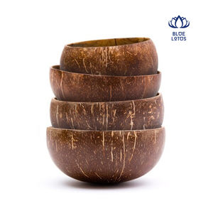 Premium Handmade Coconut Shell Bowl Natural Coconut Husk Bowl Sustainable Food Serving <b>Tableware</b> - BLUE LOTUS From Vietnam - Product Image 1
