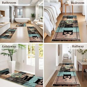 Juego de 3 Alfombras de Cocina Antideslizantes 100%, Lavables, Rústicas, Suaves, Estilo Granja, Tapetes Antideslizantes para Piso - Product Image 3