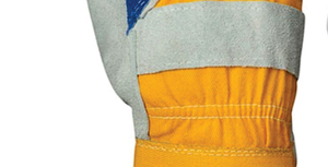 Holy Signs International HSI-2010 Premium Grade Double Palm Leather Grain Smooth <b>Fire</b>-Proof Anti-Slip Safety Cuff Safety Gloves - Product Image 6