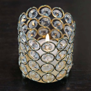 Support de bougie en cristal artisanal, durable et personnalisable, élégant, pour table à manger, mariage, fête, décoration de la maison - Product Image 2