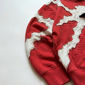 Sudadera con Capucha para Hombre, Diseño Personalizado, Estilo Desgastado, Corte Holgado, Logotipo Aplicado en el Pecho, OEM ODM, Ropa Urbana - Product Image 3