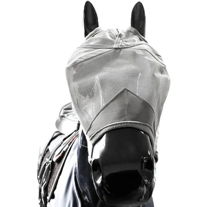 Bonnet d'oreille pour cheval élégant avec garniture décorative, bonnet d'oreille pour cheval avec panneaux en maille pour la ventilation, bonnet d'oreille pour cheval - Product Image 4