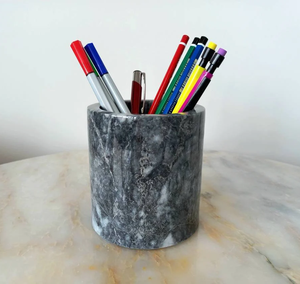 Organizador de Escritorio para Bolígrafos de Mármol, Proveedor Mayorista, Precio Económico, Suministros de Papelería Escolar - Product Image 1