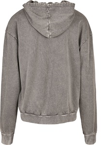 Acid Wash 2025 Rhinestone Digital Printing 100% Cotton <b>Fleece</b> Winter Hoodie Men Medium <b>Black</b> Pullover Breathable Windproof - Product Image 4