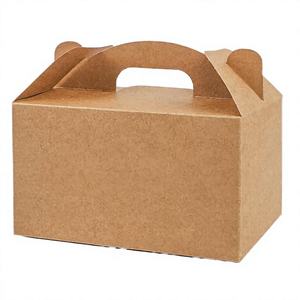 Rectangle Shape Disposable Cardboard Containers Recycled Kraft Paper Materials Glossy Lamination with Magnetic Closure For Food - Product Image 2