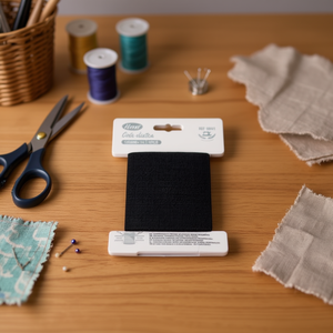 Bande élastique Ilan 100 mm x 1 m noire pour la couture et l'artisanat - Product Image 3