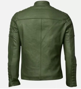 Nouvelle conception confortable, veste en cuir pour homme, best-seller, avec col montant, logo sur le devant, imperméable, coupe-vent, veste d'hiver - Product Image 4