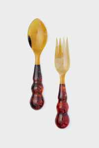 Ensemble de couverts en résine faits à la main pour la maison, cuillères à salade écologiques, lavables au lave-vaisselle, réutilisables, ustensiles de cuisine de haute qualité - Product Image 6