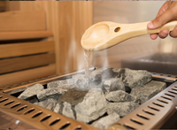 Tradition canadienne en bois de pruche/cèdre rouge sauna à vapeur 4 personnes pas cher meilleur sauna fournisseur d'usine de salle