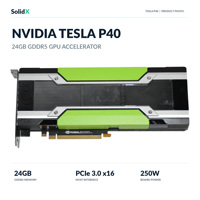 NVIDIA P40 24GB GDDR5 GPU, P40 24GB GDDR5 Server-Beschleuniger, P40 Rechenkarte für KI-Inferenz und Datenverarbeitung