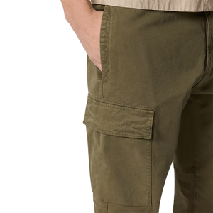 Pantalon cargo homme OEM, coupe régulière fuselée, en coton biologique extensible, sergé déchiré, effet vieilli, streetwear personnalisé, pantalon cargo utilitaire - Product Image 5
