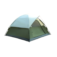 Tenda Dome Otomatis Polyester Lapis Ganda CAMPTOWN BJ-501 untuk 3-4 Orang, Satu Sentuhan, Keluarga, Musim Panas, Kemah, Tahan Air, Empat Musim
