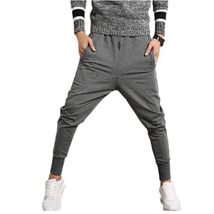 Pantalones Harem Verde Oliva para Hombre, Cintura Elástica con Cordón, Bolsillos Laterales, Joggers Casuales, Tejido de Algodón y Spandex de Peso Medio, Ropa de Otoño - Product Image 5