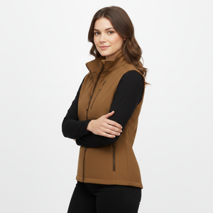 Wholesale Winter Softshell Sleeveless Jacket Unisex Waterproof Windproof Quick Dry Slim Fit Hiking Outdoor Vest Zipper - Product Image 4