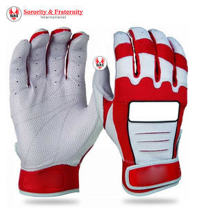 Gants de baseball en cuir de qualité professionnelle, fabriqués directement en usine, avec logo et couleur personnalisables - Product Image 1