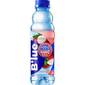 B'lue Lychee Bebida Vitamínica 2026 de 500ml - Delicioso Sabor a Fruta, Fortificada con Vitaminas, Perfecta para un Estilo de Vida Activo y Bienestar - Product Image 1