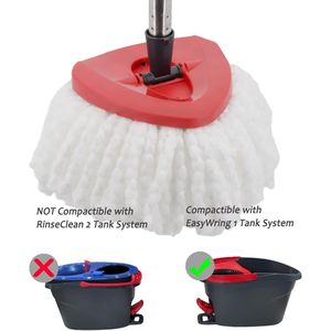 Confezione da 4 Testine di Ricambio in Microfibra per Mop Rotante, Sicure per Pavimenti Duri, con 2 Microfibre Extra, Include Tutti i Ricambi Necessari - Product Image 1