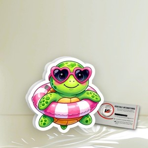 Plaques magnétiques en acrylique diamantées pour extensions de cils, motif cœur tortue, avec logo personnalisable, écologiques - Product Image 6