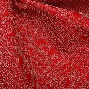 Malty Dobby Embroidered Chiffon <b>Fabric</b> 100% Polyester Breathable Eco-Friendly Medium <b>Weight</b> Wedding Customized Color Textile - Product Image 2