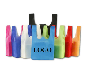Sac fourre-tout réutilisable en PP non tissé, design T-shirt imprimé personnalisé, élégant et coloré, recyclable, pour courses et cadeaux, vente en gros usine - Product Image 3