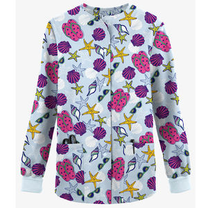 Uniformes de Enfermera de Alta Calidad, Chaquetas Médicas para Mujer, Uniformes de Hospital de Manga Larga, Chaquetas Médicas Estampadas para Mujer - Product Image 3