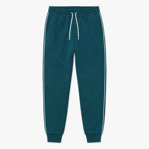 Casual <b>Baggy</b> Straight Leg Mid Waist Canvas <b>Joggers</b> for Men Eco-Friendly Heavyweight Cotton Sweatpants - Product Image 2
