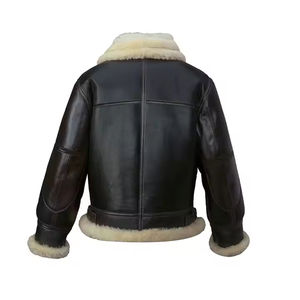 Vestes respirantes pour hommes en cuir d'agneau véritable, vestes bomber, couleur et taille personnalisées avec personnalisation - Product Image 2
