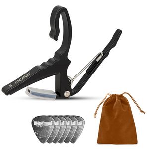 Clip para Cuerdas de Banjo, Mandolina y Ukelele de 5 Cuerdas, 6 Púas de Celuloide y PU, Bolsa de Transporte - Azul, Accesorio Acústico - Product Image 1